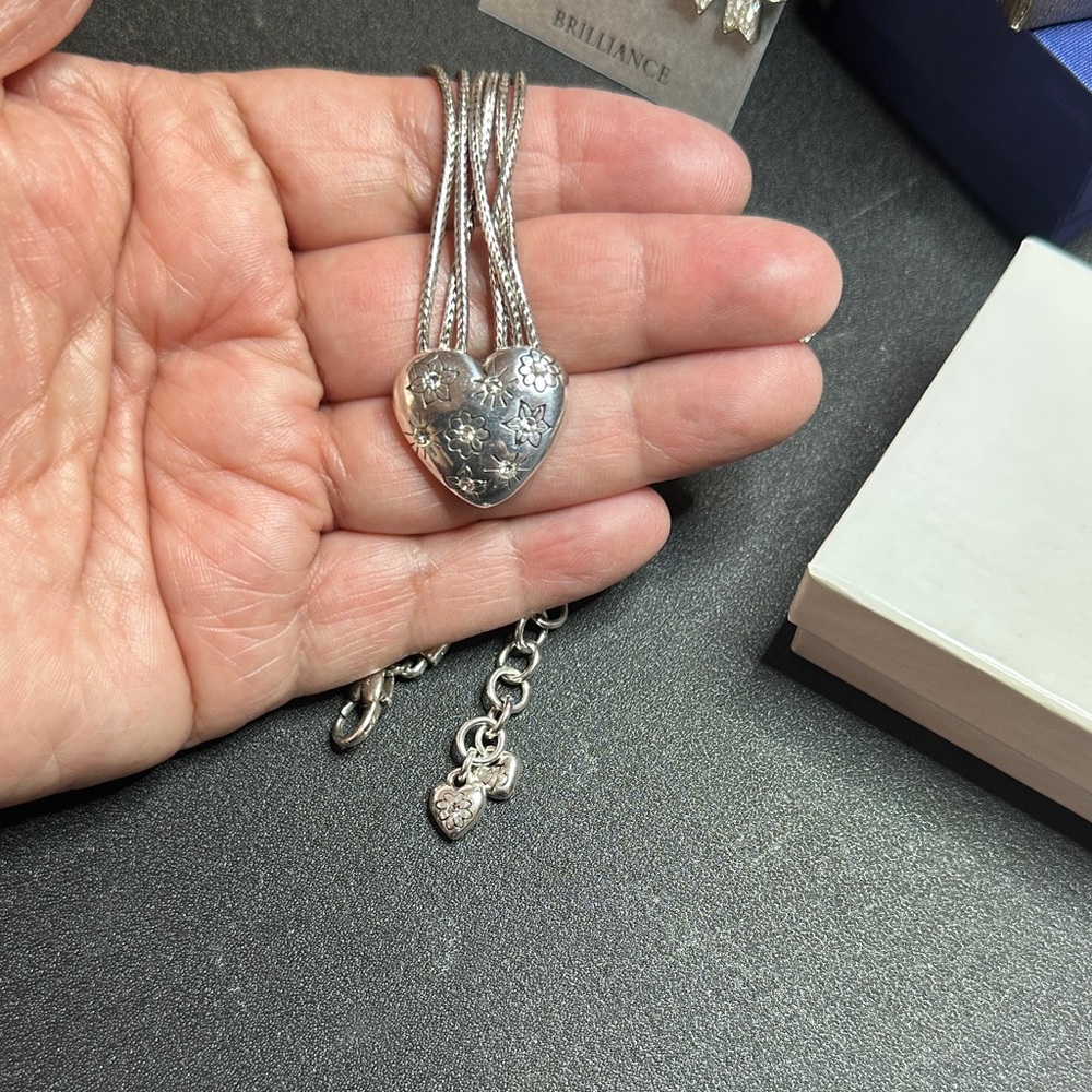 Brighton Silver Heart Pendant Necklace